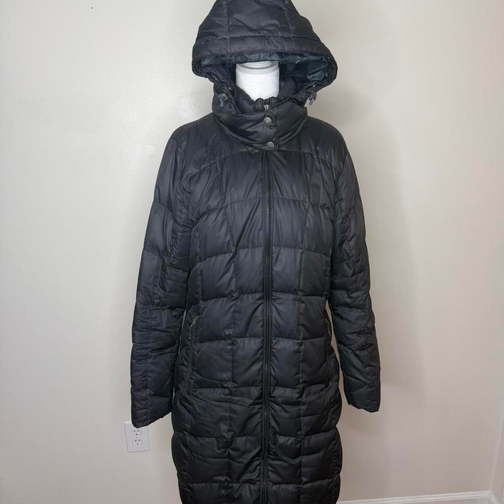 Eddie Bauer EB650‎ Down Hooded Puffer Coat Long Parka Warm Cozy Winter